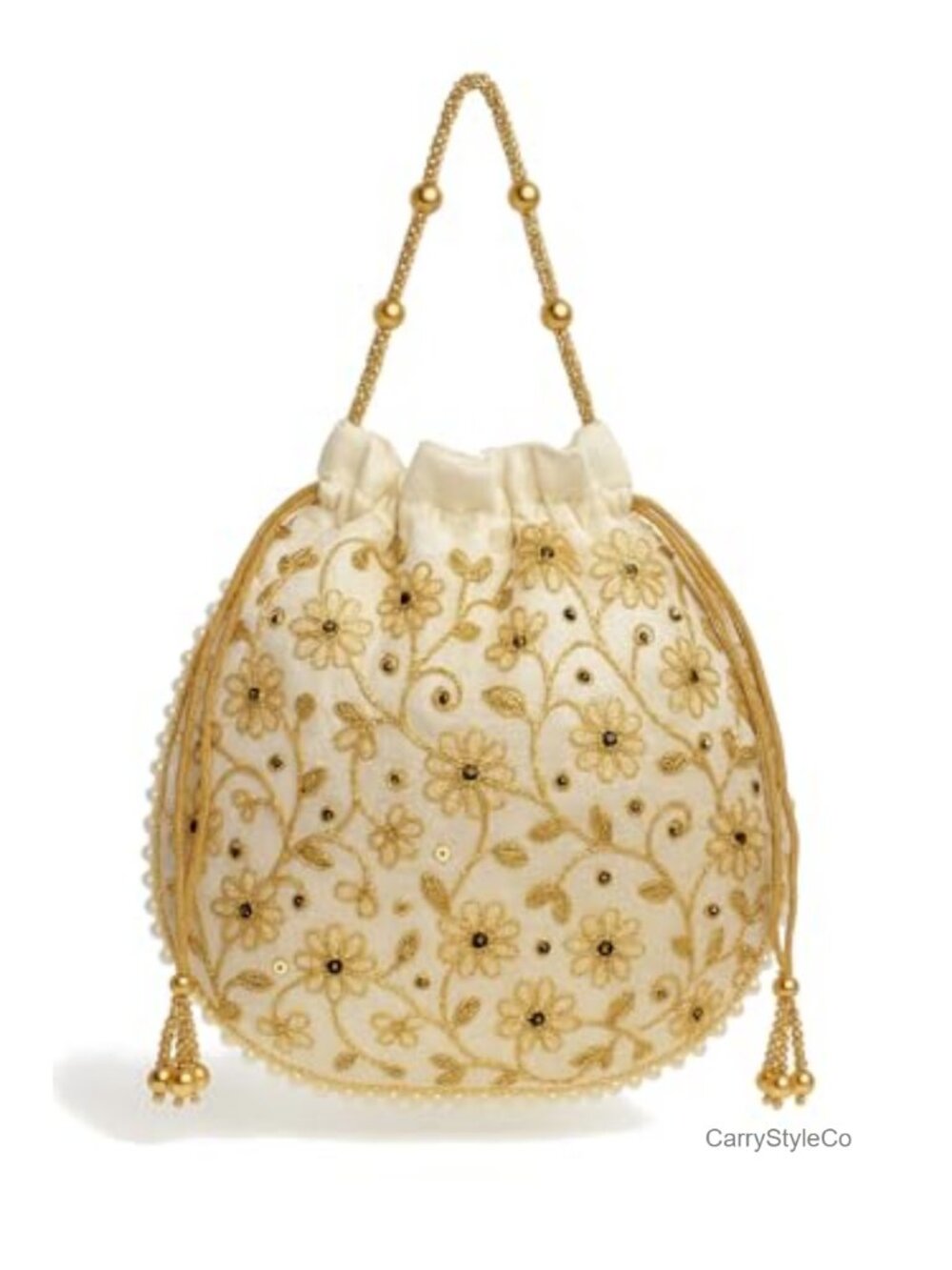 Embroidered Potli Clutch Handmade Ethnic Evening Bag Wedding